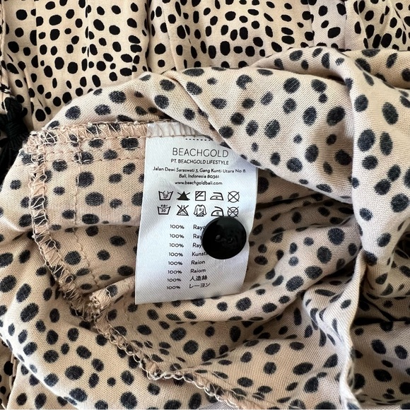 ANTHROPOLOGIE Black Tan Romper by Beachgold Size Small NWT - Picture 13 of 13